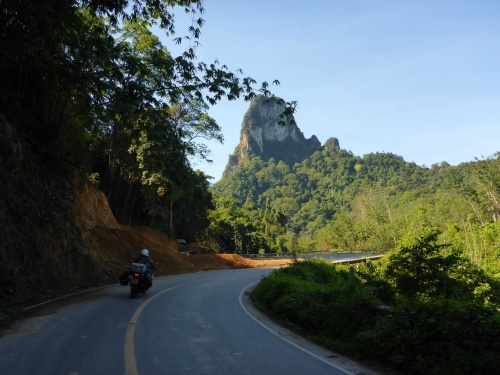 Riding to Trang, Thailand