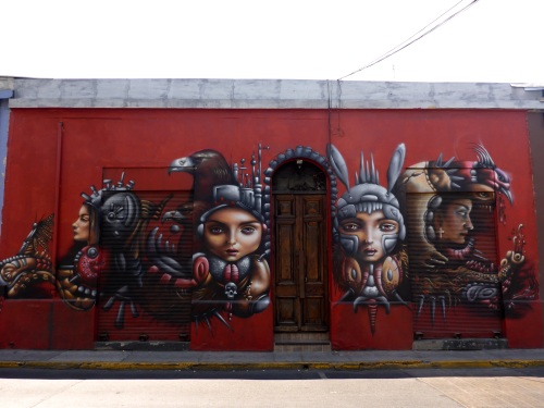 Bellavista street art, Santiago, Chile