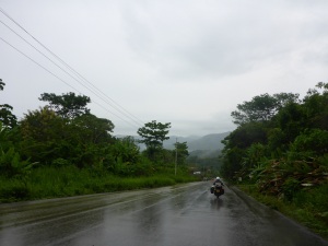 It is a wet ride today from Rio Claro, Costa Rica