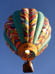 Up, Up and away in my beautiful, my beautiful balloon.......